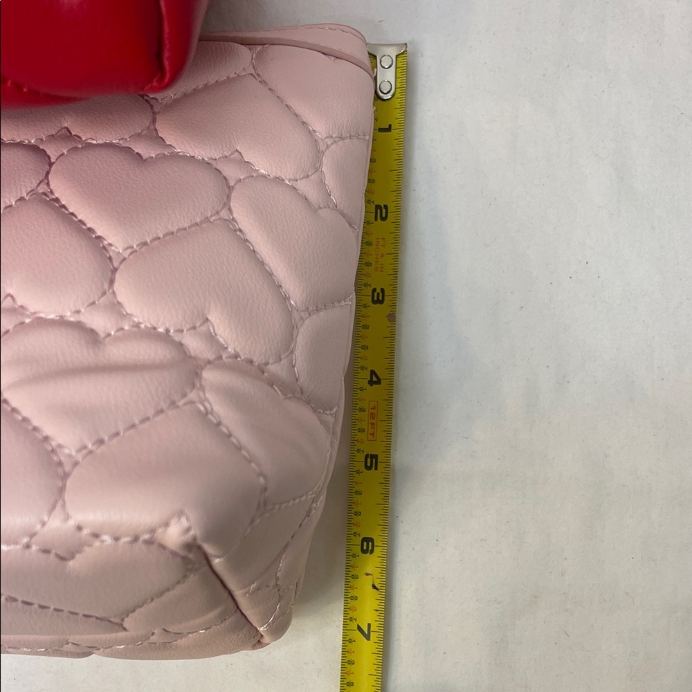 Betsey Johnson Pink and Red Heart Quilted Cosmetic Bags - Picture 6 of 8